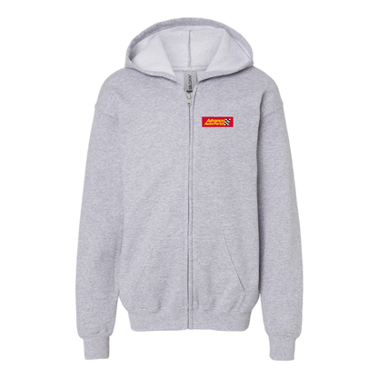 Gildan Heavy Blend Youth Advance Auto Parts Logo Full Zip Hooded Sweatshirt
