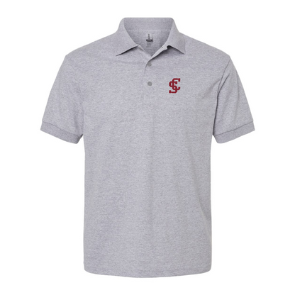 Men's Santa Clara Broncos Logo Gildan Dry Blend Jersey Polo