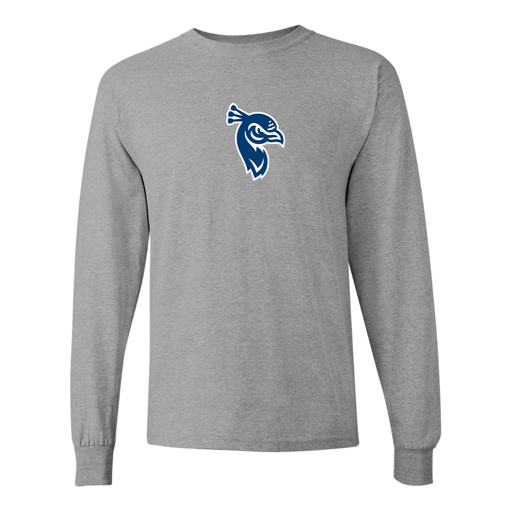 Men's Saint Peters Peacocks Logo Gildan Heavy Cotton Long Sleeve T-Shirt