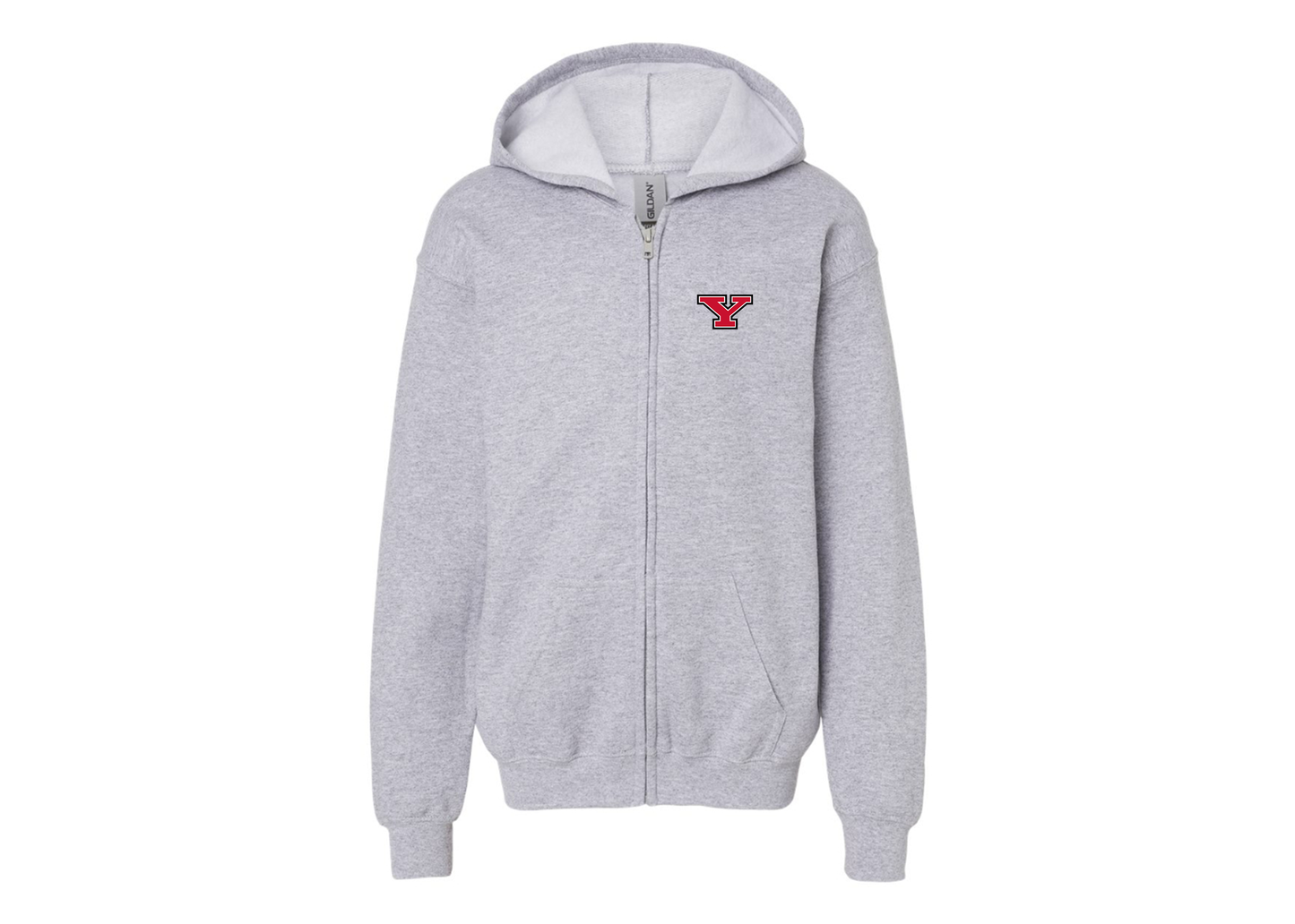 Gildan Heavy Blend Youth Youngstown State Penguins Full Zip Hooded Sweatshirt