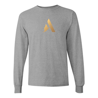 Men's Accor Golden Logo Gildan Heavy Cotton Long Sleeve T-Shirt