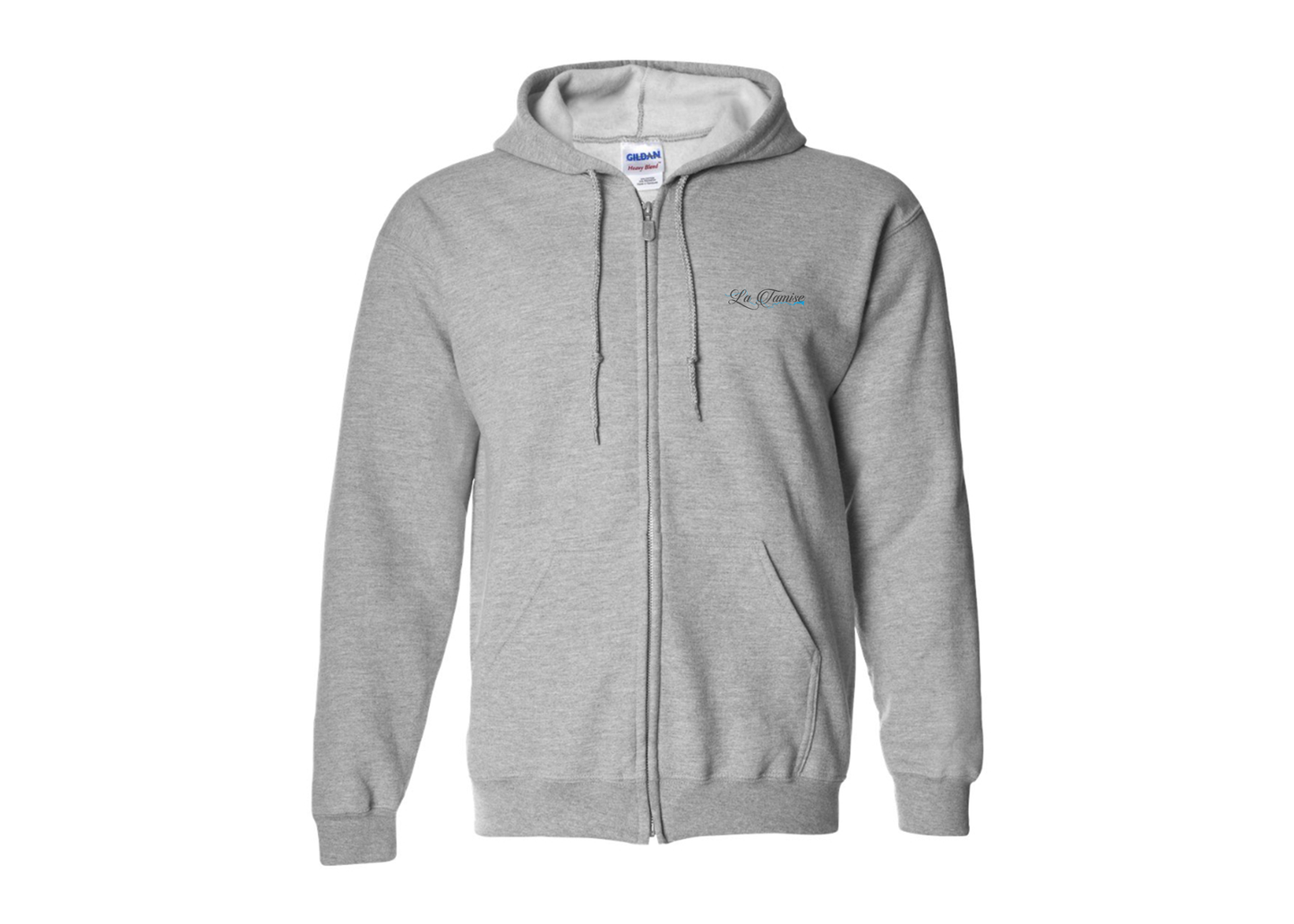 Men's La Tamise Logo Gildan  Heavy Blend Full Zip Hooded Sweatshirt