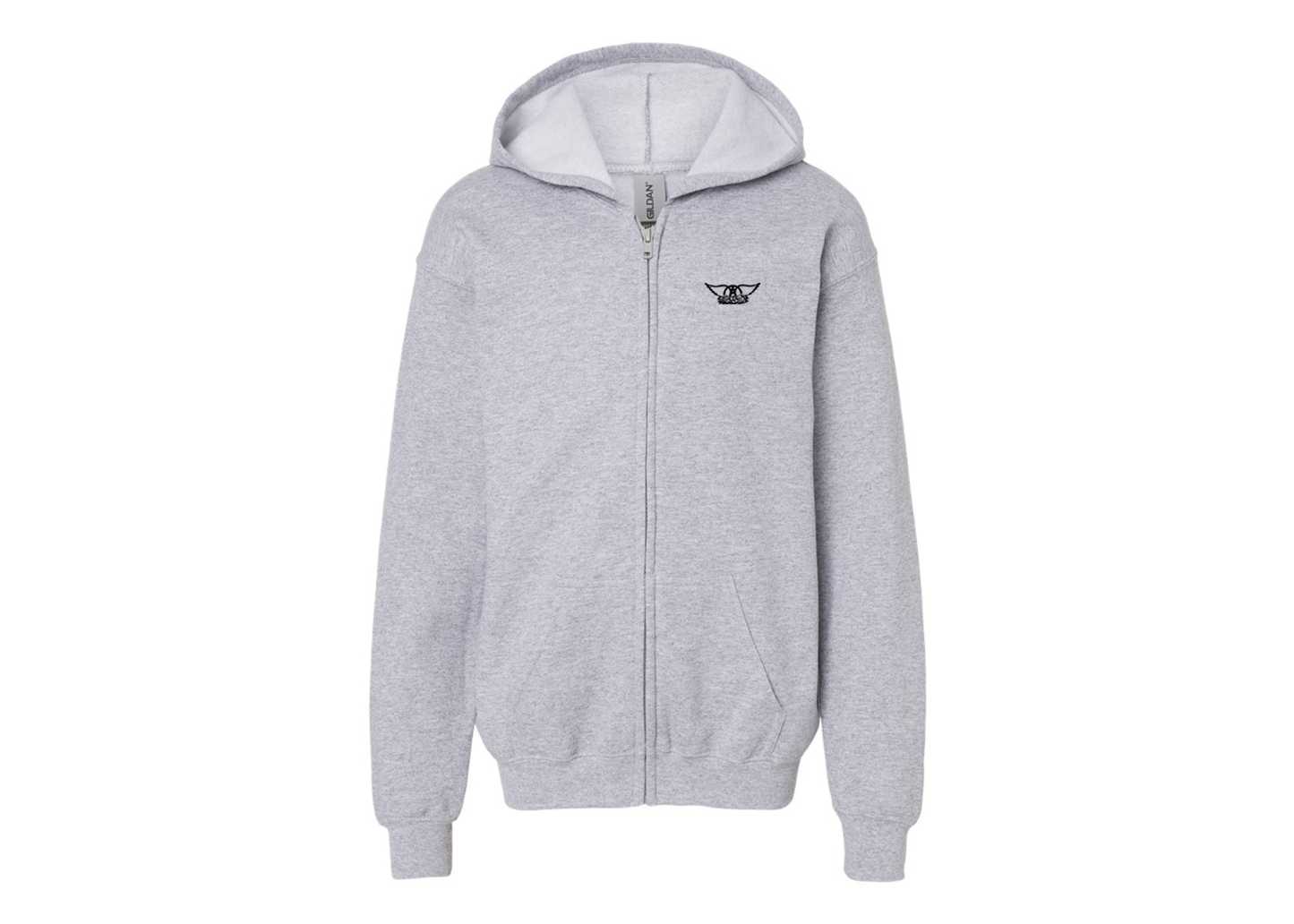 Gildan Heavy Blend Youth Aerosmith Logo Full Zip Hooded Sweatshirt