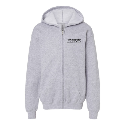 Youth Eagles Gildan Heavy Blend Full Zip Hooded Sweatshirt