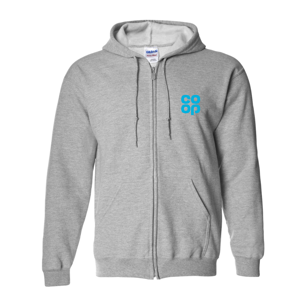 Men's CoOp Gildan  Heavy Blend Full Zip Hooded Sweatshirt