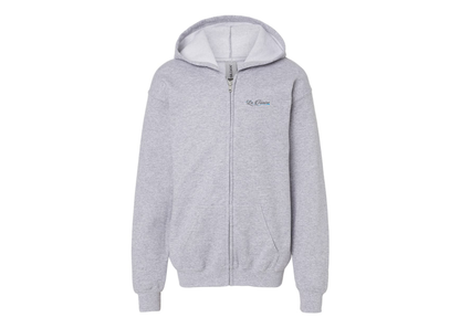 Gildan Heavy Blend Youth La Tamise Logo Full Zip Hooded Sweatshirt
