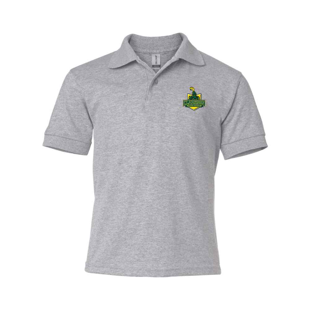 Youth Clarkson Golden Knights Gildan Dry Blend Jersey Polo
