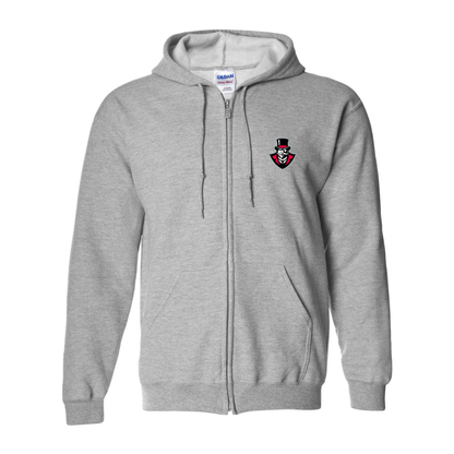 Men's   Austin Peay Governors  Gildan  Heavy Blend Full Zip Hooded Sweatshirt