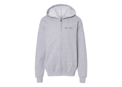 Gildan Heavy Blend Youth Fleet Foxes Logo Full Zip Hooded Sweatshirt