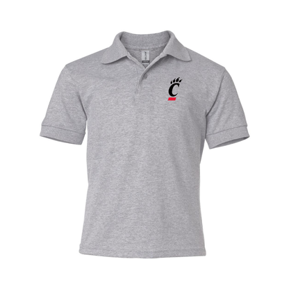 Youth Cincinnati Bearcats Gildan Dry Blend Jersey Polo