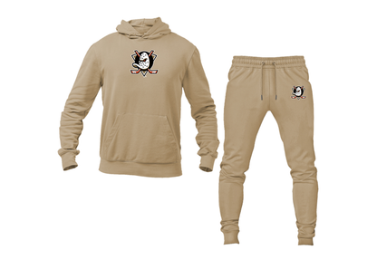 Men's Anaheim Ducks Logo Hoodie Joggers Set