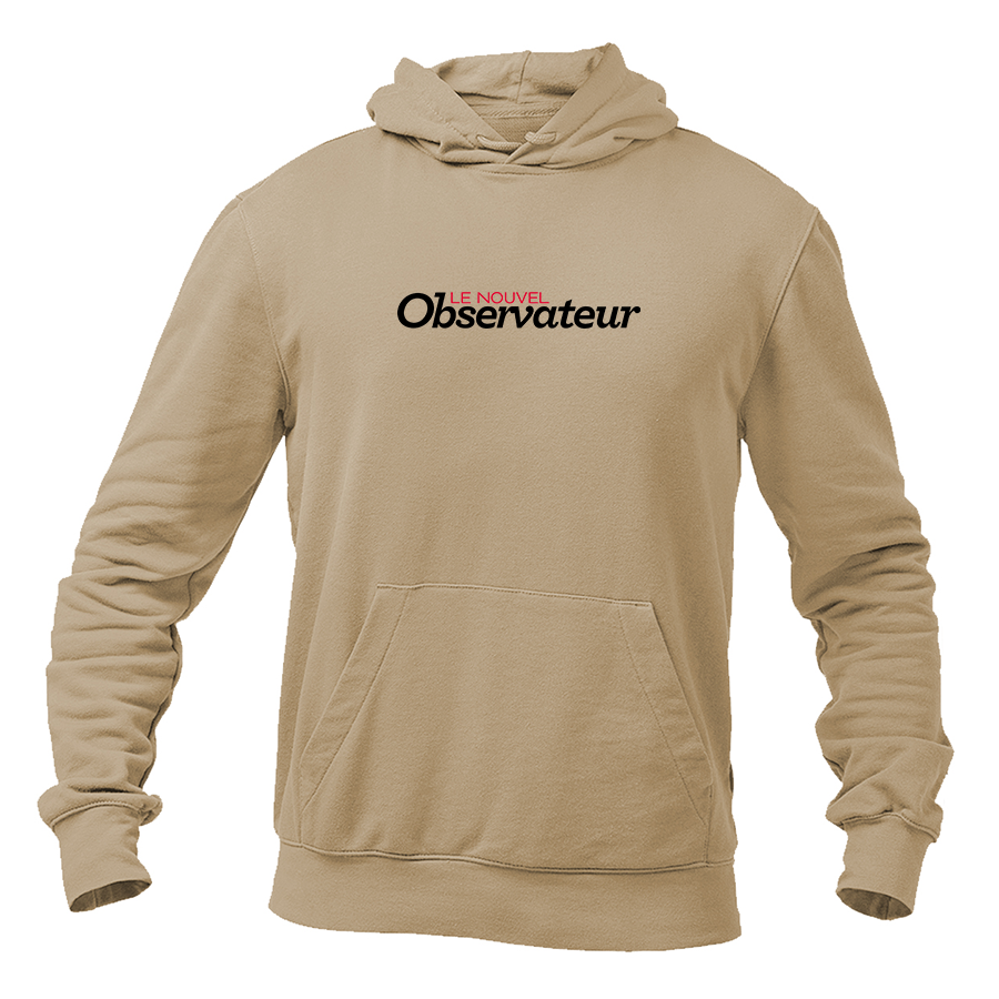 Men's Le Nouvel Observateur Logo  Pullover Hoodie
