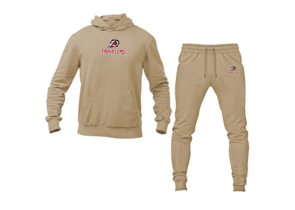 Men's Arkansas Travelers Logo Hoodie Joggers Set