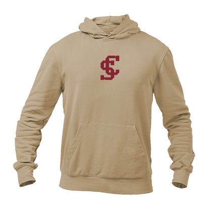Men's Santa Clara Broncos Logo Gildan  Heavy Blend Hooded Sweatshirt