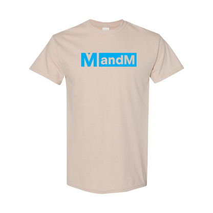 Men's MandM   Logo Cotton T-Shirt