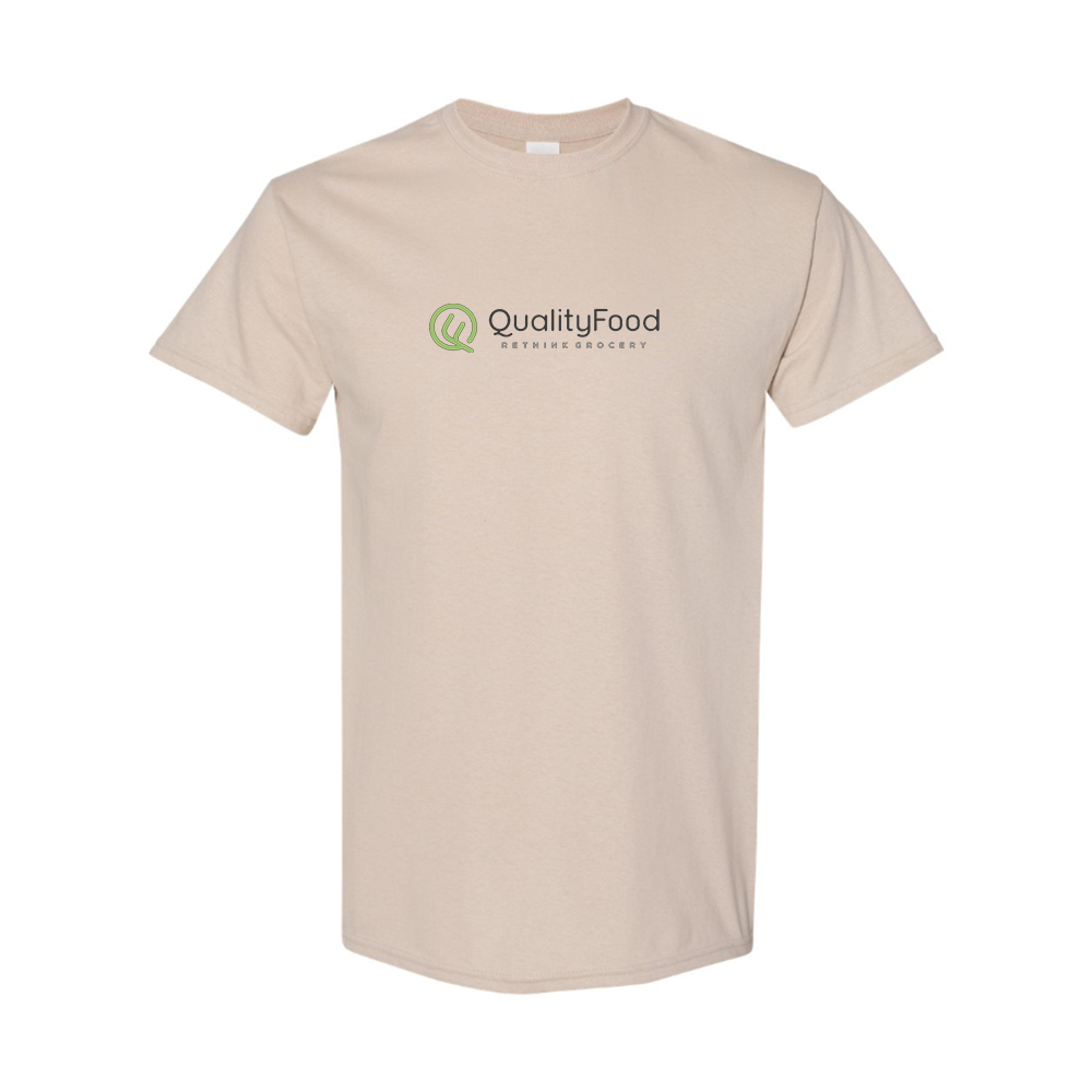 Men's Quality Food Logo Cotton T-Shirt