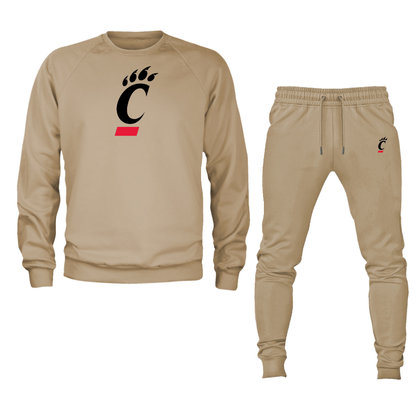 Men's Cincinnati Bearcats Crewneck Sweatshirt Joggers Suit