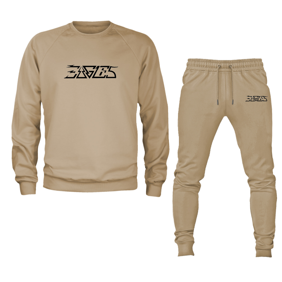 Men's Eagles Crewneck Sweatshirt Joggers Suit