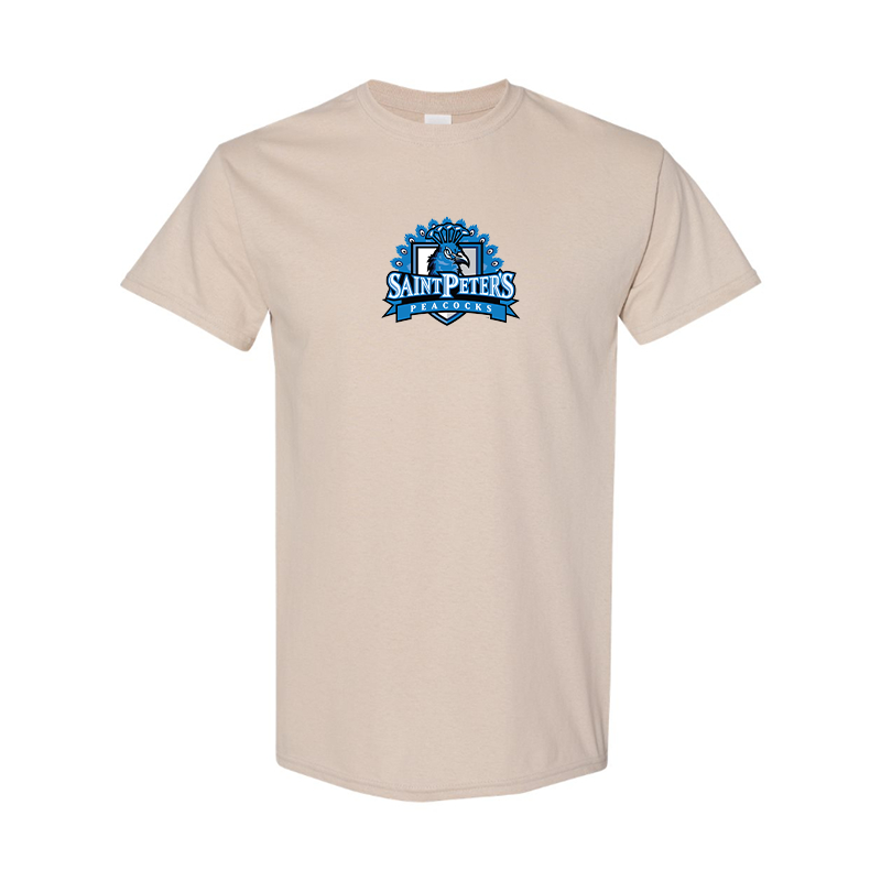 Men's Saint Peters Peacocks Logo Cotton T-Shirt