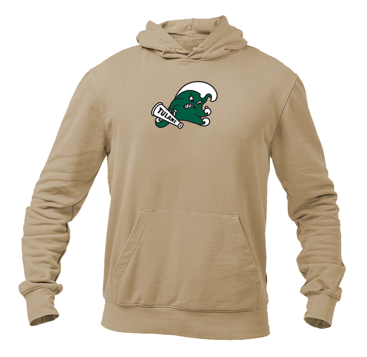 Men's  Tulane Green Wave Logo  Pullover Hoodie
