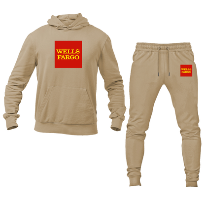 Men's Wells Fargo Logo Hoodie Joggers Set