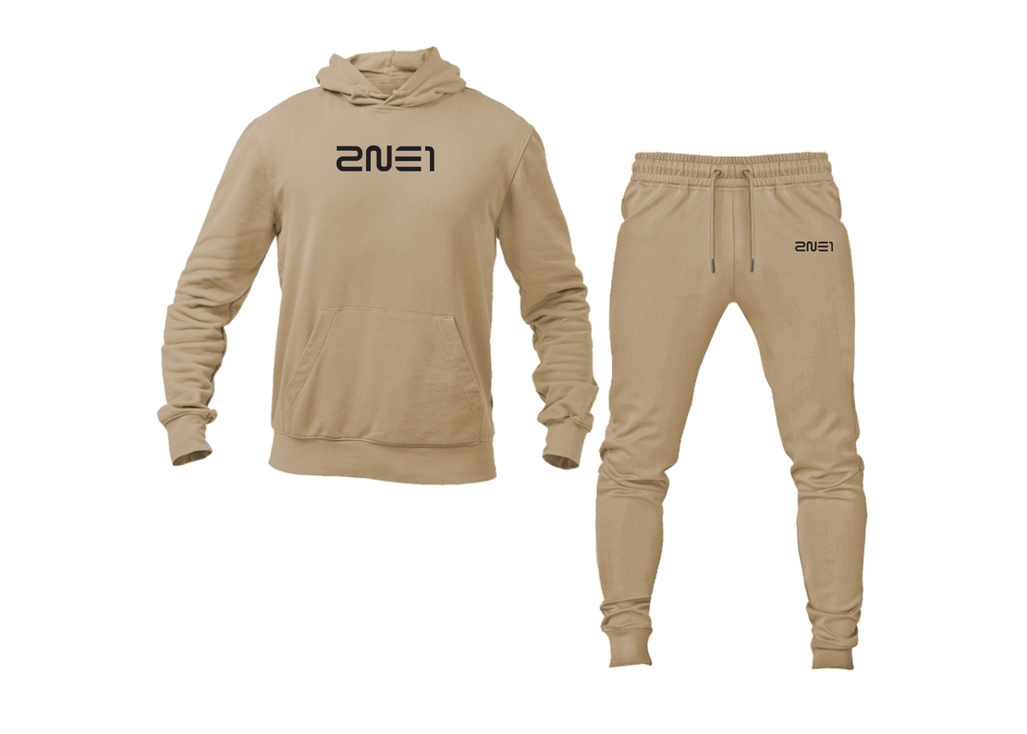 Men's 2NE1 Logo Hoodie Joggers Set