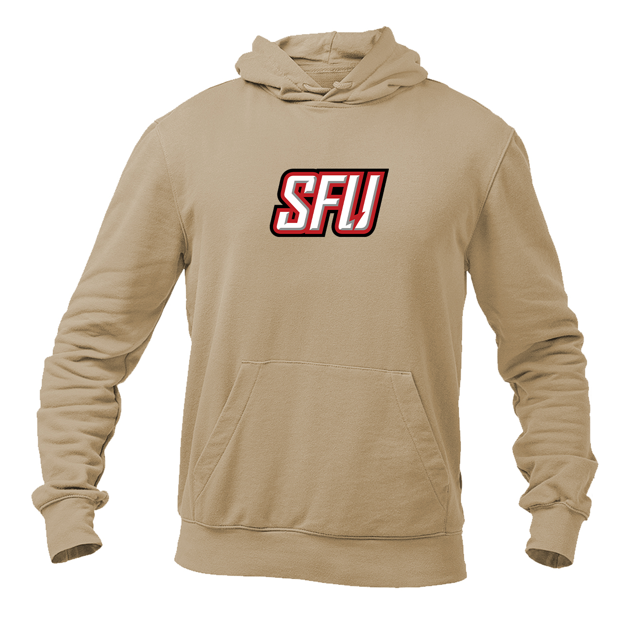 Men's Saint Francis Red Flash Logo Softstyle Midweight Hooded Sweatshirt