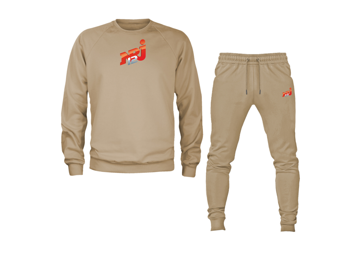 Men's NRJ 12 Logo Crewneck Sweatshirt Joggers Suit
