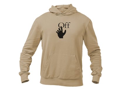 Men's Off-White Hand Gildan  Heavy Blend Hooded Sweatshirt