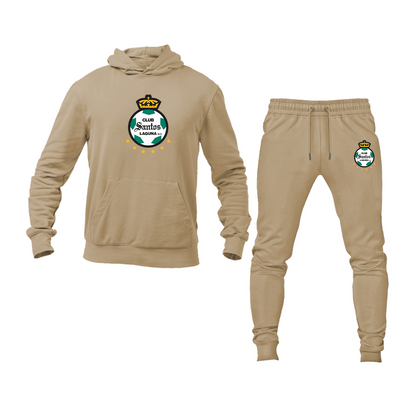 Men's Santos Laguna Soccer Hoodie Joggers Set