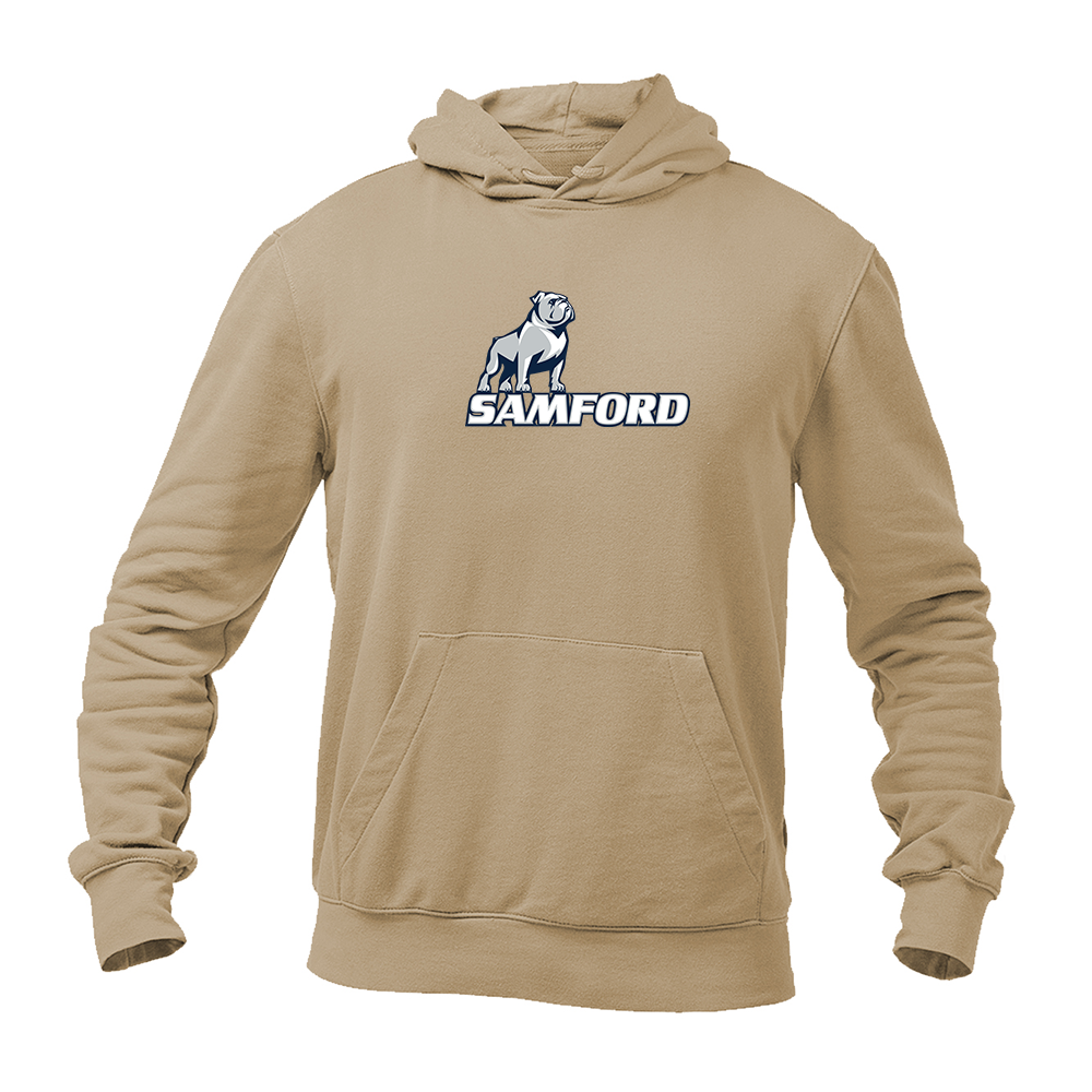 Men's Samford Bulldogs Logo Softstyle Midweight Hooded Sweatshirt