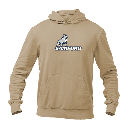 Men's Samford Bulldogs Logo Softstyle Midweight Hooded Sweatshirt