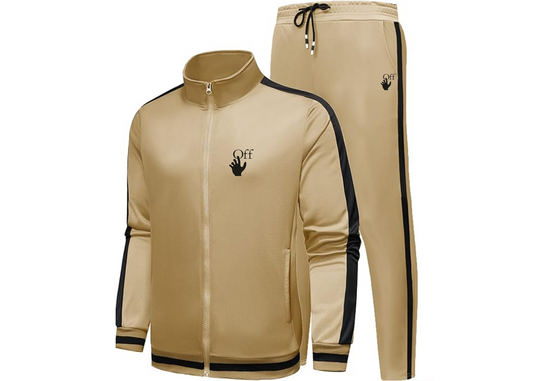 Men's Off-White Hand Dri-Fit TrackSuit