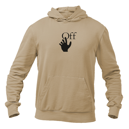 Men's Off-White Hand Logo Pullover Hoodie