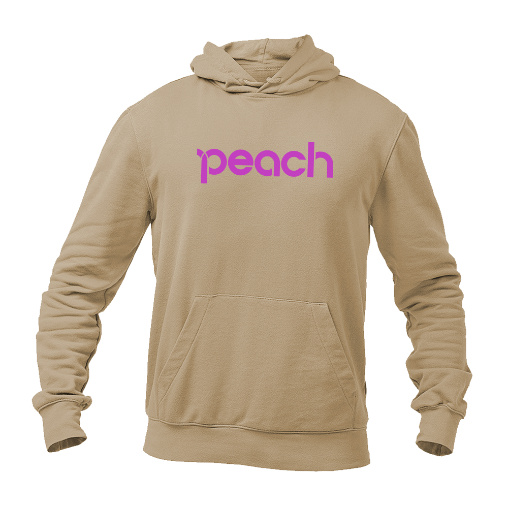 Men's Peach Aviation Logo Pullover Hoodie