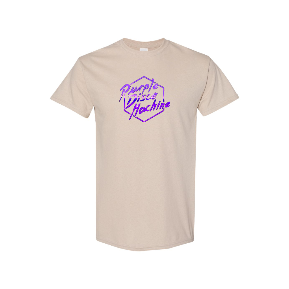 Men's Purple Disco Machine Cotton T-Shirt