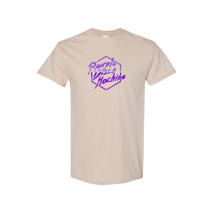 Men's Purple Disco Machine Cotton T-Shirt