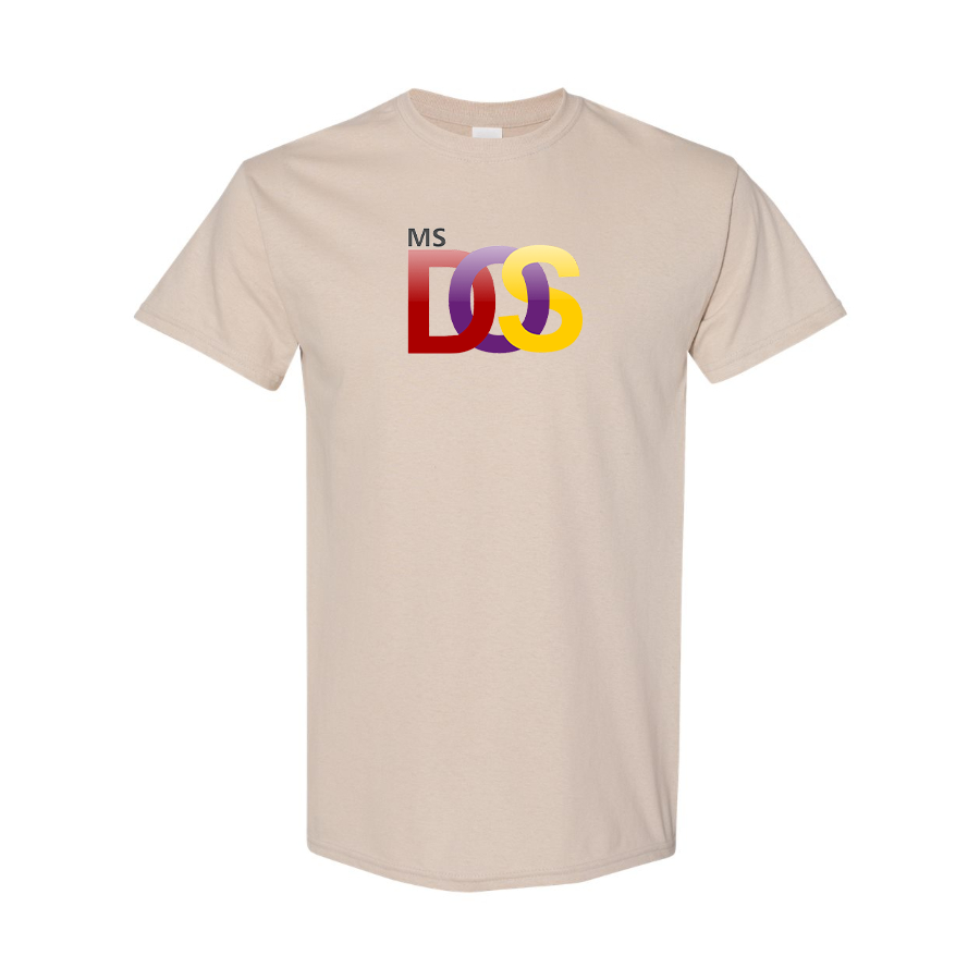 Men's MS DOS Logo Cotton T-Shirt