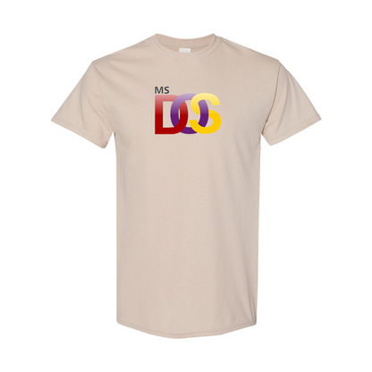 Men's MS DOS Logo Cotton T-Shirt