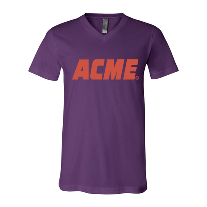 ACME Logo BELLA  CANVAS - Jersey V-Neck T-Shirt