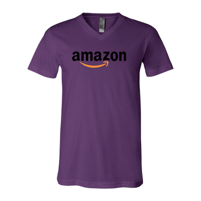 Amazon Logo BELLA  CANVAS - Jersey V-Neck T-Shirt