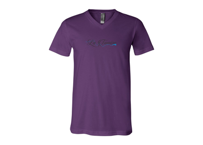 La Tamise Logo BELLA  CANVAS - Jersey V-Neck T-Shirt