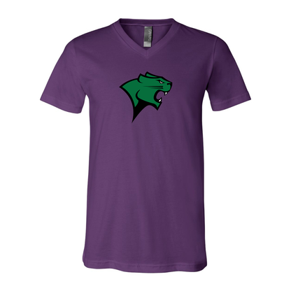 Chicago State Cougars BELLA  CANVAS - Jersey V-Neck T-Shirt