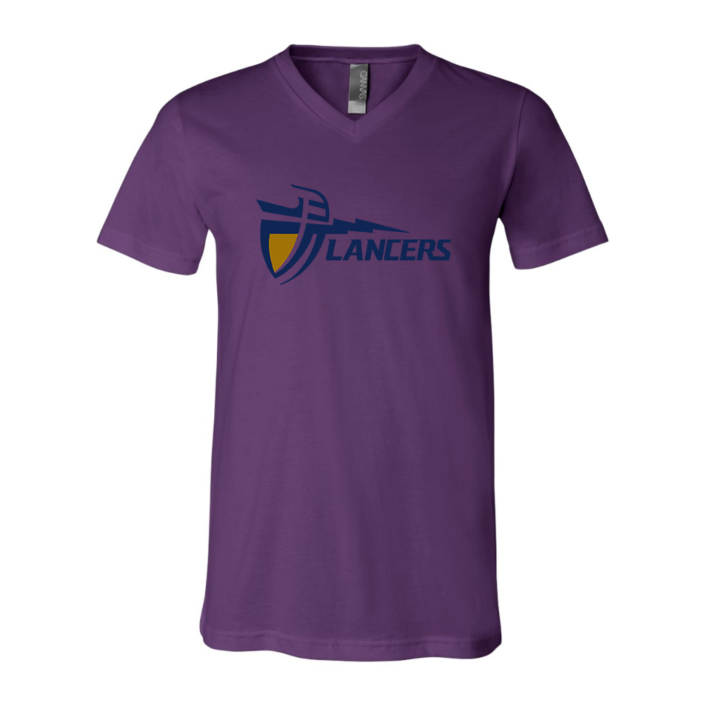 California Baptist Lancers BELLA  CANVAS - Jersey V-Neck T-Shirt