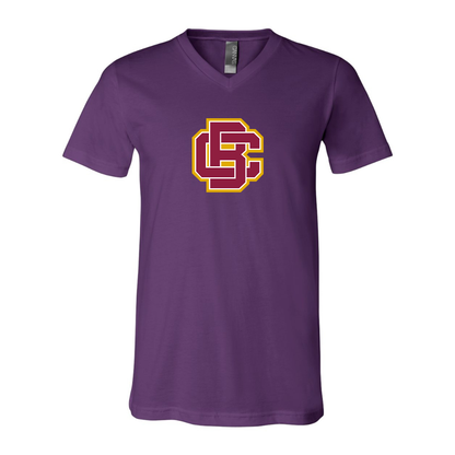 Bethune Cookman Wildcats BELLA  CANVAS - Jersey V-Neck T-Shirt