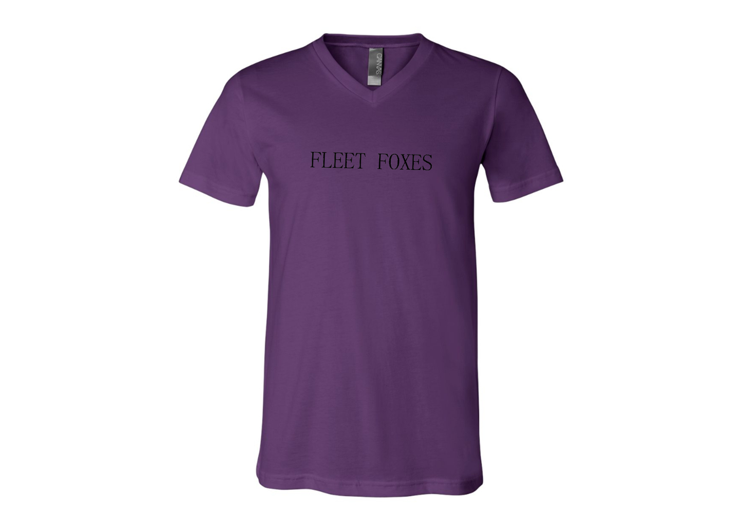 Fleet Foxes Logo BELLA  CANVAS - Jersey V-Neck T-Shirt