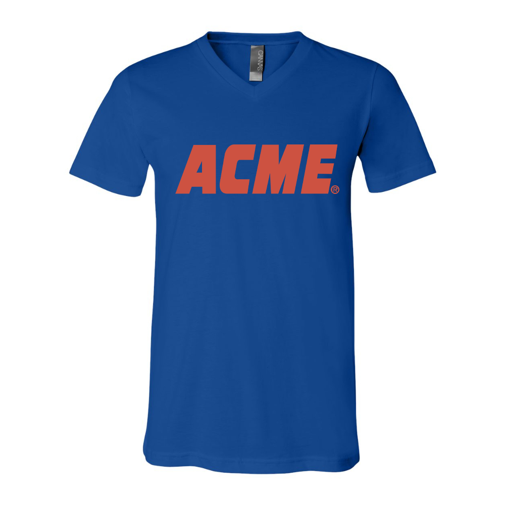 ACME Logo BELLA  CANVAS - Jersey V-Neck T-Shirt