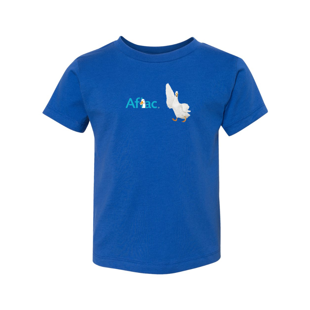 Aflac Logo and Duck BELLA  CANVAS Toddler Jersey Tee