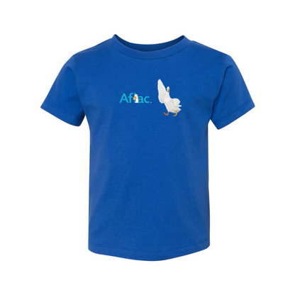 Aflac Logo and Duck BELLA  CANVAS Toddler Jersey Tee