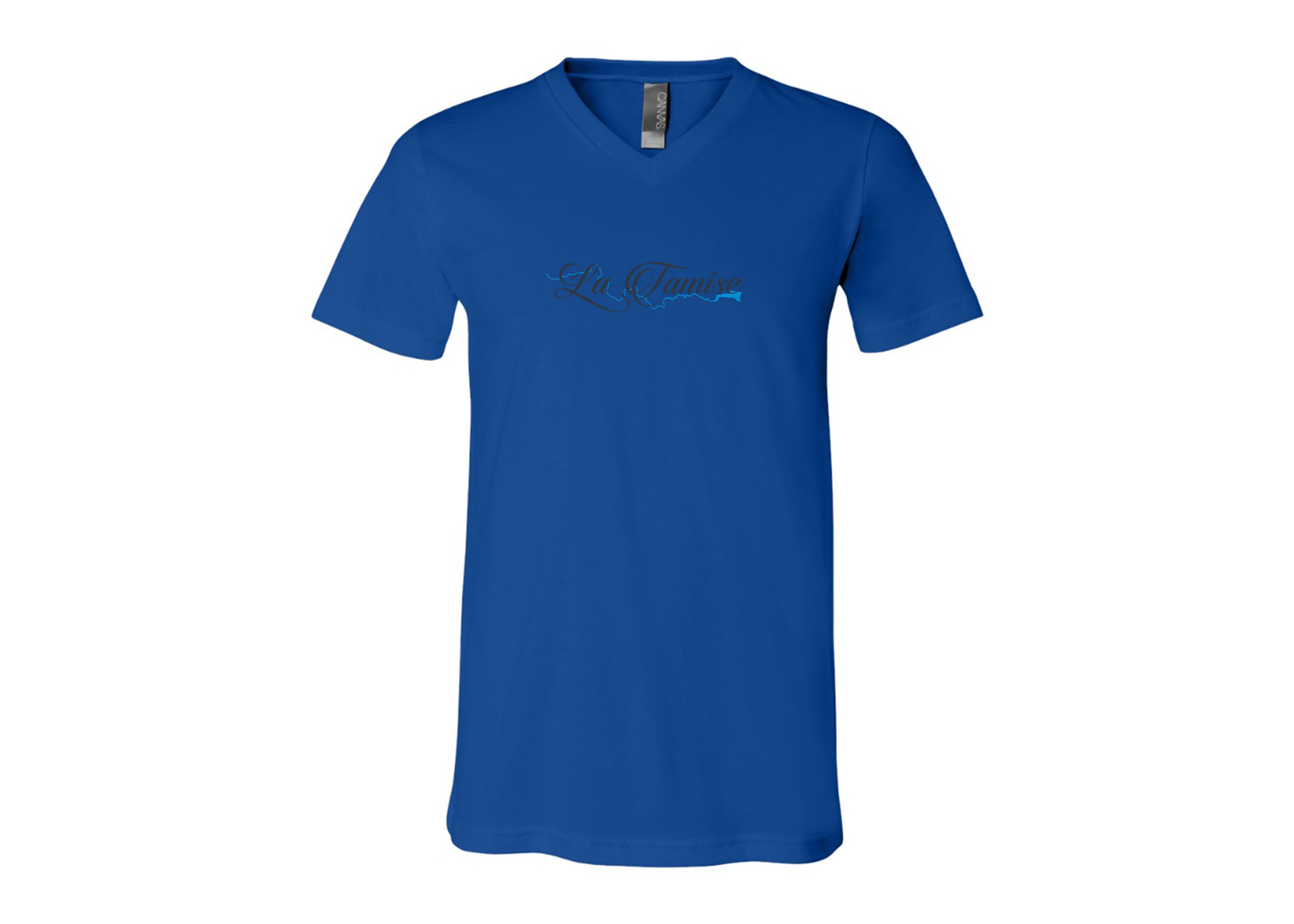 La Tamise Logo BELLA  CANVAS - Jersey V-Neck T-Shirt